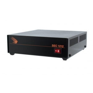 SEC-1212 Desktop Switching Power Supply Input: 120 VAC, Output: 13.8 VDC, 10 Amps UL Approved